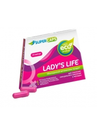 Возбуждающие капсулы Ladys Life - 14 капсул (0,35 гр.) - SuperCaps - купить с доставкой в Южно-Сахалинске