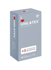 Презервативы с точками Unilatex Dotted - 12 шт. + 3 шт. в подарок - Unilatex - купить с доставкой в Южно-Сахалинске