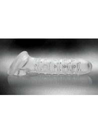 Утолщающая ребристая насадка на пенис - Доминирующее кольцо - в Южно-Сахалинске купить с доставкой