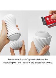 Мастурбатор FLEX Silky White с мягким рельефом - Tenga - в Южно-Сахалинске купить с доставкой