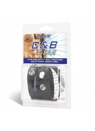 Утяжка для мошонки и пениса Cock Ring With 1  Ball Stretcher And Optional Weight Ring - BlueLine - купить с доставкой в Южно-Сахалинске