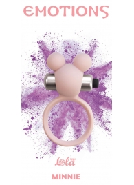 Розовое эрекционное виброколечко Emotions Minnie Light pink - Lola Games - в Южно-Сахалинске купить с доставкой