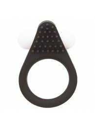 Чёрное эрекционное кольцо LIT-UP SILICONE STIMU RING 1 BLACK - Dream Toys - в Южно-Сахалинске купить с доставкой