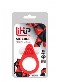 Красное эрекционное кольцо LIT-UP SILICONE STIMU RING 1 RED - Dream Toys - в Южно-Сахалинске купить с доставкой