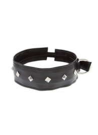 Полиуретановый ошейник с пуклями Collar with Studs - Blush Novelties - купить с доставкой в Южно-Сахалинске