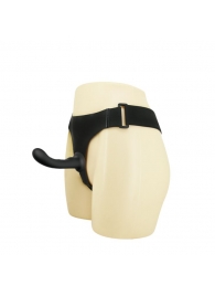 Страпон с изогнутой головкой Ultra Harness Curvy Dildo - 15,8 см. - Baile - купить с доставкой в Южно-Сахалинске
