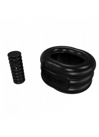 Чёрное эрекционное виброкольцо Stretch - Bathmate - в Южно-Сахалинске купить с доставкой