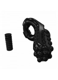 Чёрное эрекционное виброкольцо Tickle - Bathmate - в Южно-Сахалинске купить с доставкой