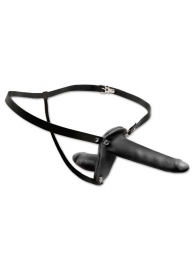 Женский страпон с вагинальной пробкой Double Penetrix Strap-on - 15 см. - Pipedream - купить с доставкой в Южно-Сахалинске