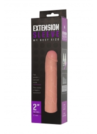 Насадка-удлинитель Extension sleeve телесного цвета - 18,5 см. - Sitabella - в Южно-Сахалинске купить с доставкой