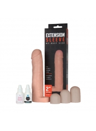 Насадка-удлинитель Extension sleeve с подхватом мошонки - 19 см. - Sitabella - в Южно-Сахалинске купить с доставкой