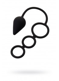 Тройное эрекционное кольцо с анальным хвостом Drop M-size - Erotist Adult Toys - в Южно-Сахалинске купить с доставкой