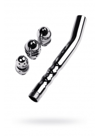 Металлический анальный душ с тремя насадками - ToyFa - купить с доставкой в Южно-Сахалинске