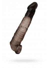 Чёрная насадка на пенис - 22,5 см. - ToyFa - в Южно-Сахалинске купить с доставкой