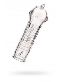 Прозрачная закрытая насадка на пенис TOYFA A-Toys - 14,7 см. - A-toys - в Южно-Сахалинске купить с доставкой