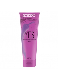 Согревающий лубрикант на водной основе Egzo Yes - 50 мл. - EGZO - купить с доставкой в Южно-Сахалинске
