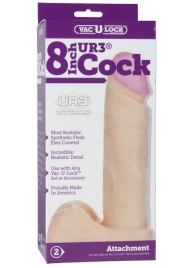 Ультрареалистичная насадка для трусиков Vac-U-Lock 8  ULTRASKYN Cock - 20,57 см. - Doc Johnson - купить с доставкой в Южно-Сахалинске