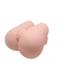 Реалистичный мастурбатор с вибрацией и двумя тоннелями - вагиной и анусом - Baile - в Южно-Сахалинске купить с доставкой