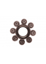 Чёрное эрекционное кольцо Rings Bubbles - Lola Games - в Южно-Сахалинске купить с доставкой