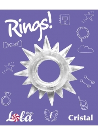 Прозрачное эрекционное кольцо Rings Cristal - Lola Games - в Южно-Сахалинске купить с доставкой