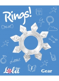 Прозрачное эрекционное кольцо Rings Gear - Lola Games - в Южно-Сахалинске купить с доставкой