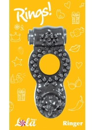 Чёрное эрекционное кольцо Rings Ringer - Lola Games - в Южно-Сахалинске купить с доставкой