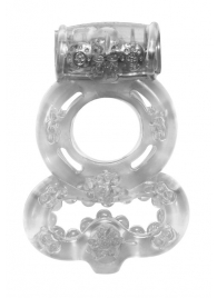 Прозрачное эрекционное кольцо Rings Treadle с подхватом - Lola Games - в Южно-Сахалинске купить с доставкой
