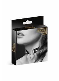 Черный чокер с замком в форме сердца - Bijoux Pour Toi - купить с доставкой в Южно-Сахалинске