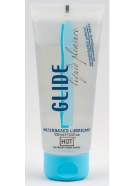 Интимная смазка на водной основе Glide - 100 мл. - HOT - купить с доставкой в Южно-Сахалинске