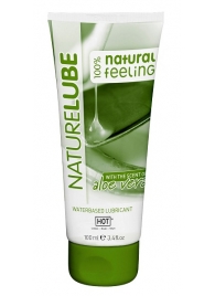 Лубрикант на водной основе NatureLube с алоэ вера - 100 мл. - HOT - купить с доставкой в Южно-Сахалинске