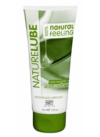 Смазка на водной основе с алоэ вера Nature Lube - 30 мл. - HOT - купить с доставкой в Южно-Сахалинске