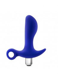 Синий стимулятор простаты с ручкой-кольцом Performance Prostimulator 02 - Blush Novelties - в Южно-Сахалинске купить с доставкой