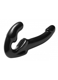 Чёрный безремневой страпон Revolver - XR Brands - купить с доставкой в Южно-Сахалинске