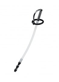 Силиконовый уретральный плаг со сменными фиксирующими кольцами Metal - ToyFa - купить с доставкой в Южно-Сахалинске