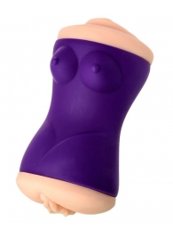 Двухсторонний мастурбатор JOS YARA в фиолетовой колбе - JOS - в Южно-Сахалинске купить с доставкой