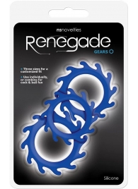 Набор из 3 синих эрекционных колец Renegade Gears - NS Novelties - в Южно-Сахалинске купить с доставкой
