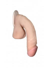 Сувенирный фаллос на присоске 03 - 17 см. - LOVETOY (А-Полимер) - купить с доставкой в Южно-Сахалинске