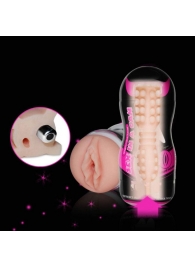 Мастурбатор-вагина Sex In A Can Vibra Vagina Tunnel - Lovetoy - в Южно-Сахалинске купить с доставкой