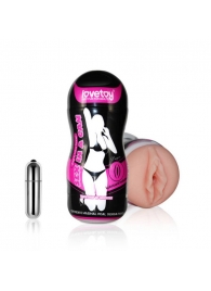 Мастурбатор-вагина Sex In A Can Vibra Vagina Tunnel - Lovetoy - в Южно-Сахалинске купить с доставкой