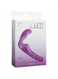 Безремневой фиолетовый страпон из силикона The Gal Pal - 17 см. - Doc Johnson - купить с доставкой в Южно-Сахалинске