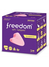 Женские гигиенические тампоны без веревочки FREEDOM mini - 3 шт. - Freedom - купить с доставкой в Южно-Сахалинске