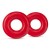 Набор из 2 красных эрекционных колец DONUT RINGS OVERSIZED - Blush Novelties - в Южно-Сахалинске купить с доставкой
