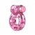 Розовое эрекционное виброкольцо Pink Bear - Baile - в Южно-Сахалинске купить с доставкой