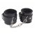 Черные оковы на ноги Obey Me Leather Ankle Cuffs - Chisa - купить с доставкой в Южно-Сахалинске