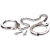 Металлические наручники Metal Leg Cuffs - Pipedream - купить с доставкой в Южно-Сахалинске