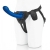 Синяя насадка Remote Control P-Spot G-Spot с черными трусиками - 20 см. - Pegasus - купить с доставкой в Южно-Сахалинске