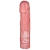 Розовая фаллическая насадка Vac-U-Lock 8  Crystal Jellies Dong - 20,3 см. - Doc Johnson - купить с доставкой в Южно-Сахалинске