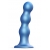 Голубая насадка Strap-On-Me Dildo Plug Balls size S - Strap-on-me - купить с доставкой в Южно-Сахалинске