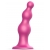 Розовая насадка Strap-On-Me Dildo Plug Beads size L - Strap-on-me - купить с доставкой в Южно-Сахалинске