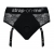 Черные трусики для насадок Diva Lingerie Harness - size S - Strap-on-me - купить с доставкой в Южно-Сахалинске